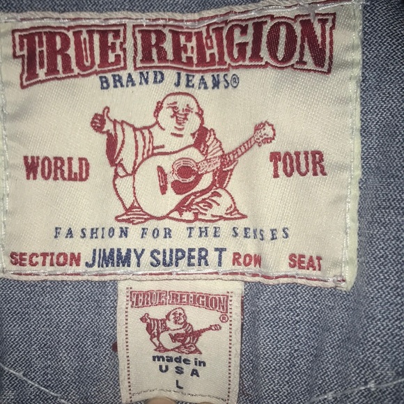 True religion unisex jean jacket - Picture 2 of 4
